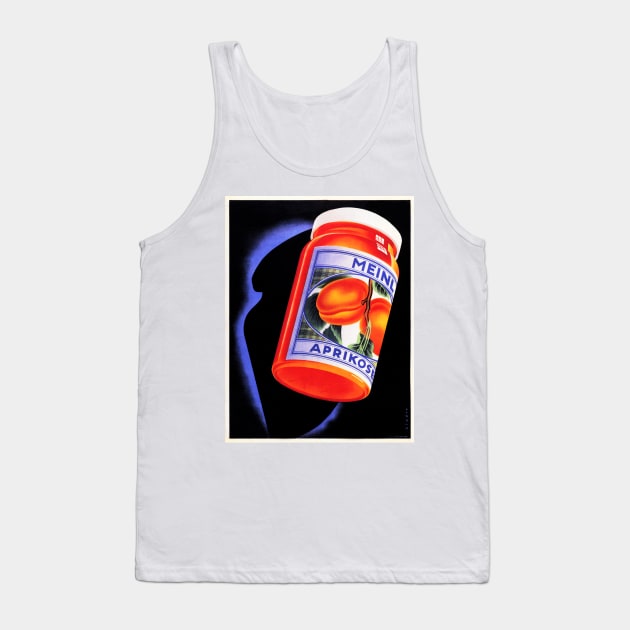 MEINL APRIKOSE 1934 by Josef Binder Apricot Jam Spread Vintage Food Advertisement Tank Top by vintageposters